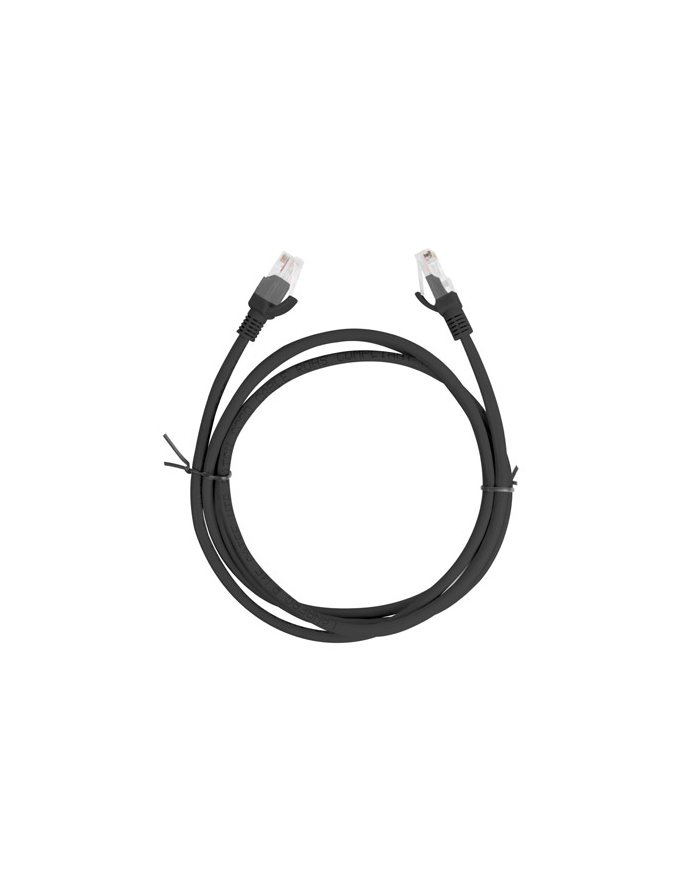 Lanberg Patchcord RJ45 cat. 5e UTP 1.5m czarny główny