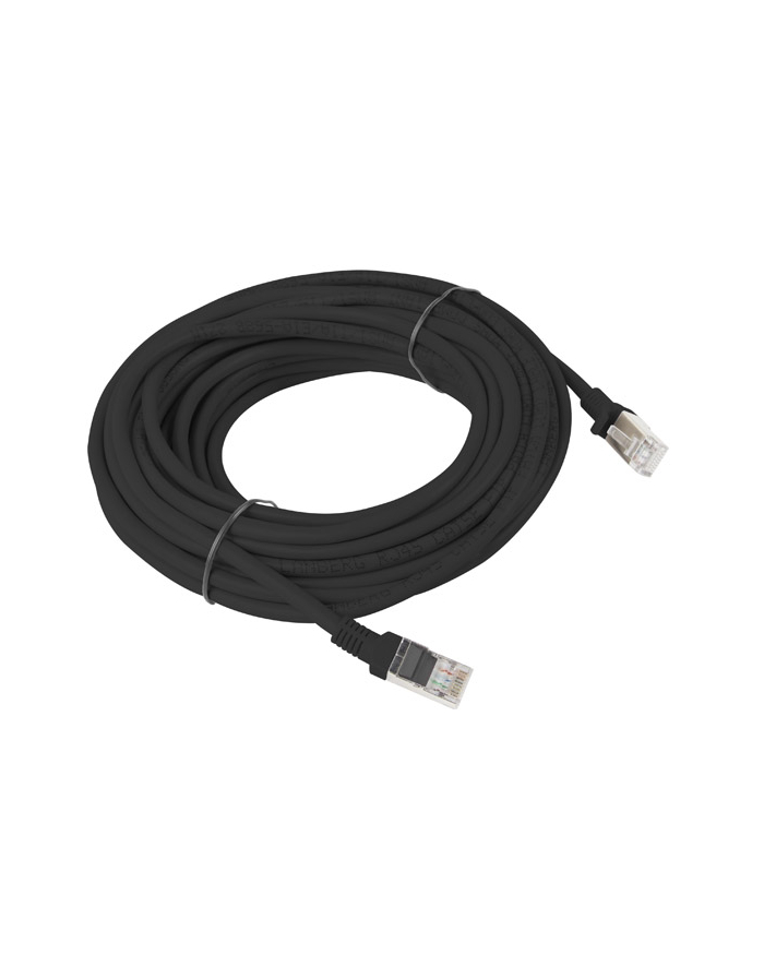 Lanberg Patchcord RJ45 cat. 5e UTP 10m czarny główny