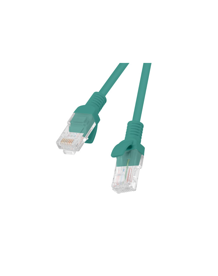 Lanberg Patchcord RJ45 kat. 6 UTP 0.5m zielony główny