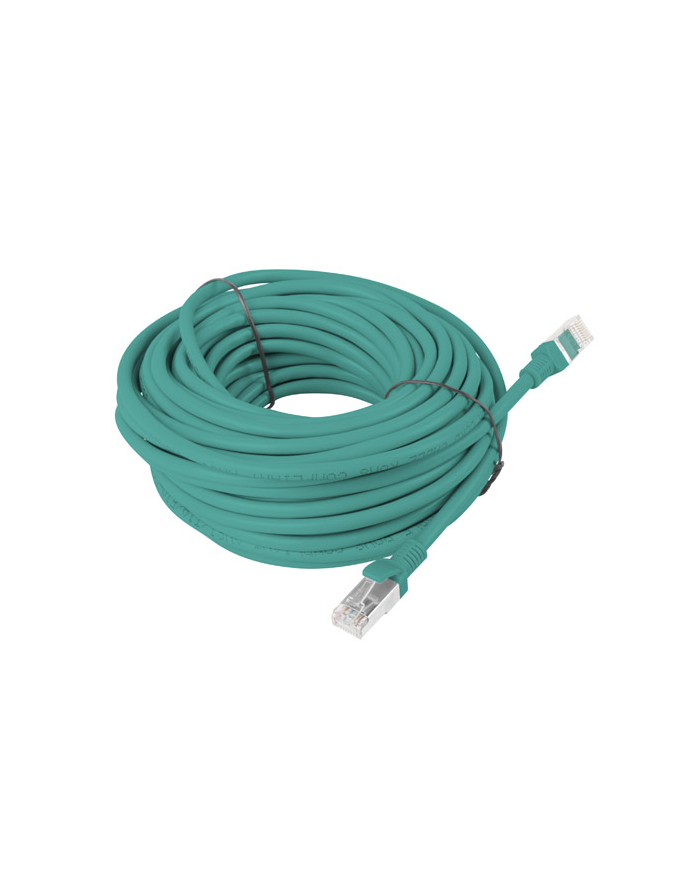 Lanberg Patchcord RJ45 kat. 6 UTP 15m zielony główny