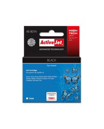 ActiveJet AE-801 tusz czarny pasuje do drukarki Epson (zamiennik T0801)