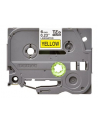 Tasma TZ611 6 mm czarne na zoltym - nr 12