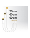 Kabel USB Delock micro AM-MBM5P USB 2.0 0.3m 0.6m 0.9m zestaw biały - nr 17