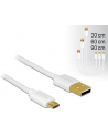 Kabel USB Delock micro AM-MBM5P USB 2.0 0.3m 0.6m 0.9m zestaw biały - nr 7
