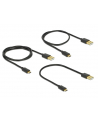 Kabel USB Delock micro AM-MBM5P USB 2.0 0.3m 0.6m 0.9m zestaw - nr 3