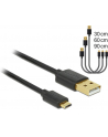 Kabel USB Delock micro AM-MBM5P USB 2.0 0.3m 0.6m 0.9m zestaw - nr 8
