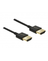 Kabel HDMI Delock HDMI High Speed Ethernet 4K 3D M/M Slim 3m - nr 24
