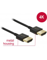 Kabel HDMI Delock HDMI High Speed Ethernet 4K 3D M/M Slim 3m - nr 2