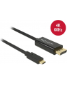Kabel adapter Delock USB type-C(M) -> DisplayPort(M) 4K 60Hz 1m - nr 11