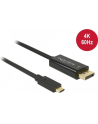 Kabel adapter Delock USB type-C(M) -> DisplayPort(M) 4K 60Hz 1m - nr 16