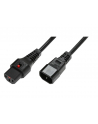 Kabel zasilający ASSMANN IEC LOCK 3x1mm2 Typ IEC C14/IEC C13 M/Ż 2m czarny - nr 2