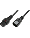 Kabel zasilający ASSMANN IEC LOCK 3x1mm2 Typ IEC C14/IEC C13 M/Ż 2m czarny - nr 7