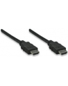 Kabel HDMI Manhattan HDMI/HDMI M/M Ethernet, ekranowany, 5m, czarny - nr 16
