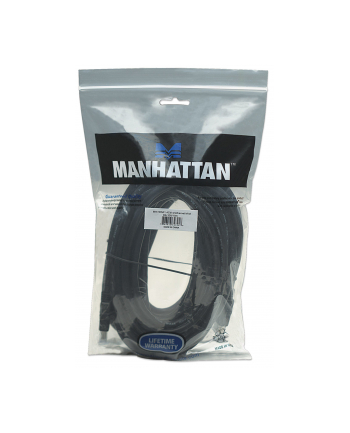 Kabel HDMI Manhattan HDMI/HDMI M/M 1.4 Ethernet, niklowane złącza, 10m, czarny