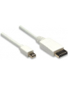 Kabel DisplayPort Manhattan Mini DisplayPort/DisplayPort M/M, 2m, biały - nr 3