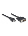 Adapter Manhattan HDMI męski na DVI-D 24+1 męski, Dual Link, 1,8m, czarny - nr 11