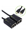 Extender HDMI Techly po skrętce Cat. 5e/6 do 30m, czarny - nr 15