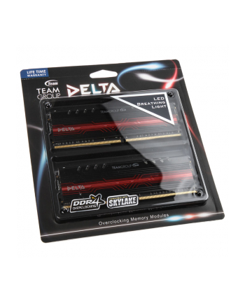 Team Group Delta Series rote LED, DDR4-2400, CL15 - 32 GB Kit