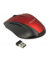 Mysz bezprzewodowa optyczna Delock 5-Button 2,4 GHz czarno-czerwona - nr 6