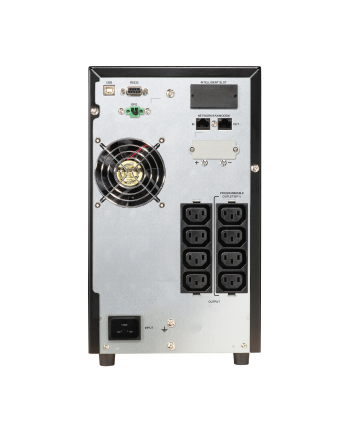 Power Walker UPS On-Line 1/1 Fazy 2000VA, PF1, 8x IEC C13, USB/RS-232, EPO, LCD