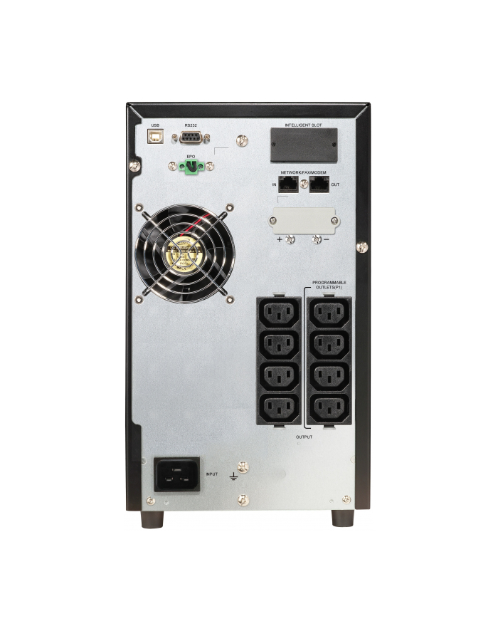 Power Walker UPS On-Line 1/1 Fazy 2000VA, PF1, 8x IEC C13, USB/RS-232, EPO, LCD główny