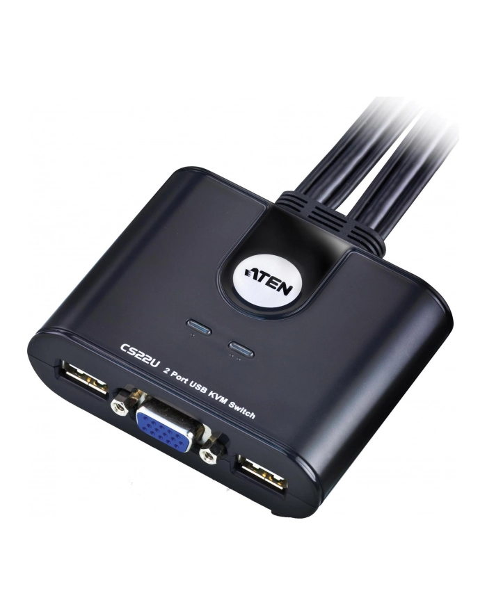 Przełącznik KVM ATEN CS22U (CS22U-A7) 2-port. główny