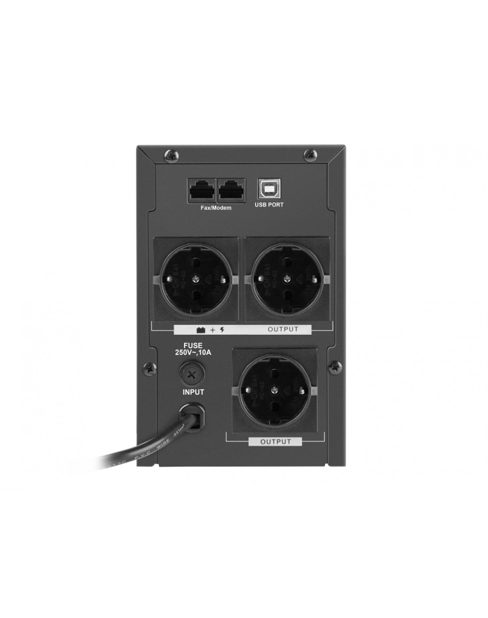 Armac UPS OFFICE Line-Interactive 1500F LCD 3x SCHUKO 230V OUT, USB główny
