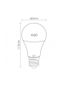 Whitenergy żarówka LED | E27 | 10 SMD3528 | 5W| 230V | ciepła biała | A60 - nr 4