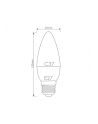 Whitenergy Żarówka LED | 10xSMD2835| C37| E27 | 5W | 230V |ciepłe biała| mleczne - nr 4