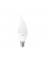 Whitenergy Żarówka LED | 6xSMD2835| C37L| E14 | 3W | 230V |ciepłe biała| mleczne - nr 1