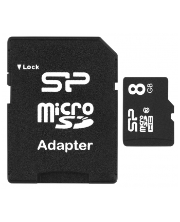 Silicon Power Karta Pamięci Micro SDHC 8GB Class 10 +Adapter