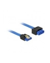 Delock kabel przedłużacz SATA 6 Gb/s (męski/żeński) 70 cm niebieski, zatrzaski - nr 5