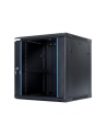 Digitalbox START.LAN szafa wisząca rack 19'' 12U 600x600mm czarna (drzwi przednie szklane) - nr 10