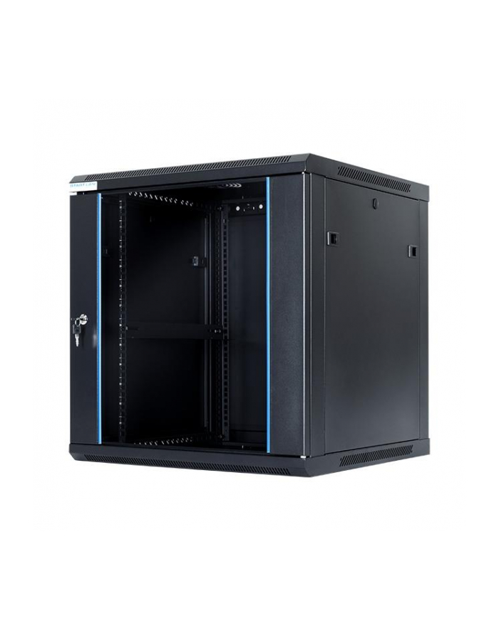 Digitalbox START.LAN szafa wisząca rack 19'' 12U 600x600mm czarna (drzwi przednie szklane) główny
