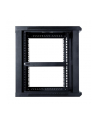 Digitalbox START.LAN szafa wisząca rack 19'' 12U 600x600mm czarna (drzwi przednie szklane) - nr 5
