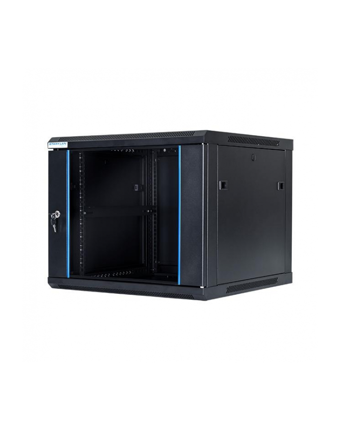 Digitalbox START.LAN szafa wisząca rack 19'' 9U 600x600mm czarna (drzwi przednie szklane) główny