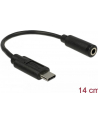 Delock Adapter/przejściówka USB Type-C (M) > Stereo Jack żeński, 14 cm - nr 12