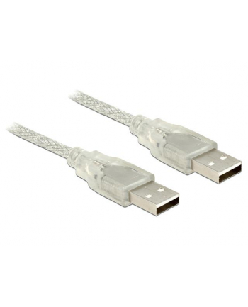 DELOCK KABEL USB AM-AM 2.0 3M PRZEZROCZYSTY