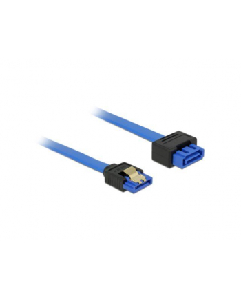 Delock kabel przedłużacz SATA 6 Gb/s (męski/żeński) 70 cm niebieski, zatrzaski