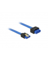 Delock kabel przedłużacz SATA 6 Gb/s (męski/żeński) 100 cm niebieski, zatrzaski - nr 1