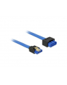 Delock kabel przedłużacz SATA 6 Gb/s (męski/żeński) 100 cm niebieski, zatrzaski - nr 2