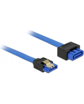 Delock kabel przedłużacz SATA 6 Gb/s (męski/żeński) 100 cm niebieski, zatrzaski