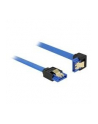Delock kabel SATA 6 Gb/s kątowy prosto/dół metal. zatrzaski 10cm niebieski - nr 7