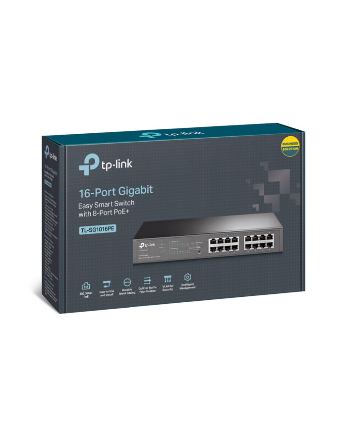 TP-Link TL-SG1016PE 16-port Gigabit Rack mount Switch Easy Smart with 8-port PoE główny