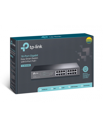 TP-Link TL-SG1016PE 16-port Gigabit Rack mount Switch Easy Smart with 8-port PoE