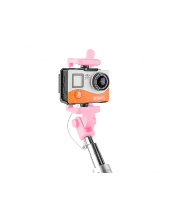 NATEC Selfie stick Monopod przewodowy różowy SF-20W