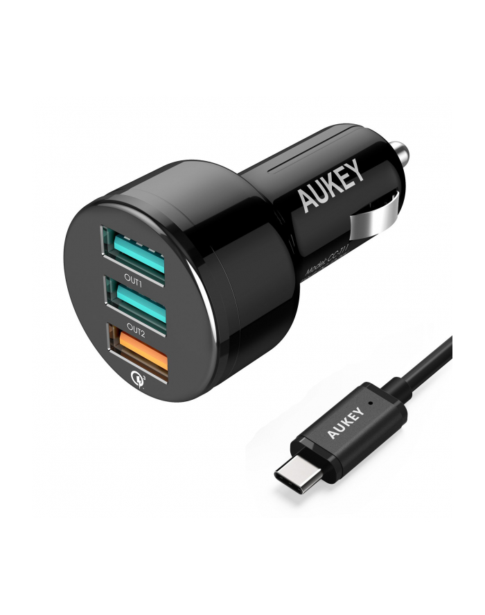 AUKEY CC-T11 ultraszybka ładowarka samochodowa 3xUSB Quick Charge 3.0 7.8A 42W główny
