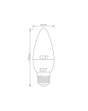 Whitenergy Żarówka LED | 10xSMD2835| C37| E27 | 5W | 230V |ciepłe biała| mleczne - nr 9