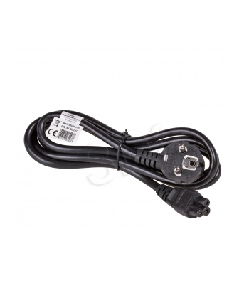 Akyga kabel zasilający AK-NB-01C do notebooka 1.5m koniczynka IEC C5 250V/50Hz