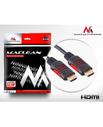 Maclean MCTV-814 Przewód kabel HDMI-HDMI 5m v1.4 30AWG z filtrami ferrytowymi